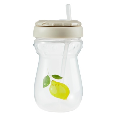 Поильник для кормления с трубочкой 360 мл Happy Baby 14011 lemon 1